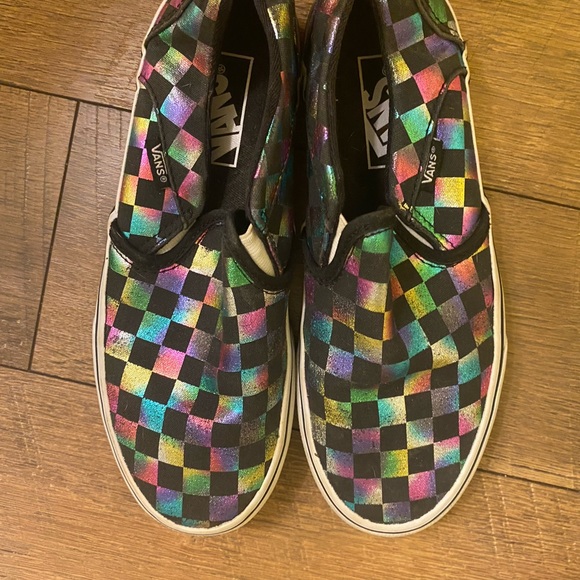 Rainbow Checkered Vans - Picture 4 of 4